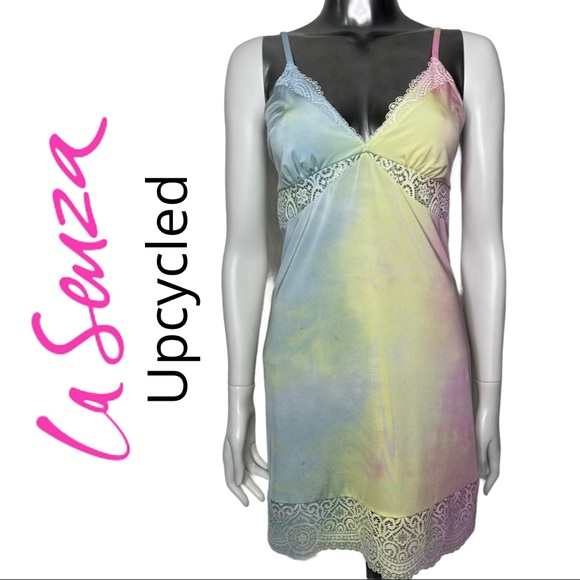 La Senza Upcycled Nightie Tie Dye Slip - Picture 1 of 5